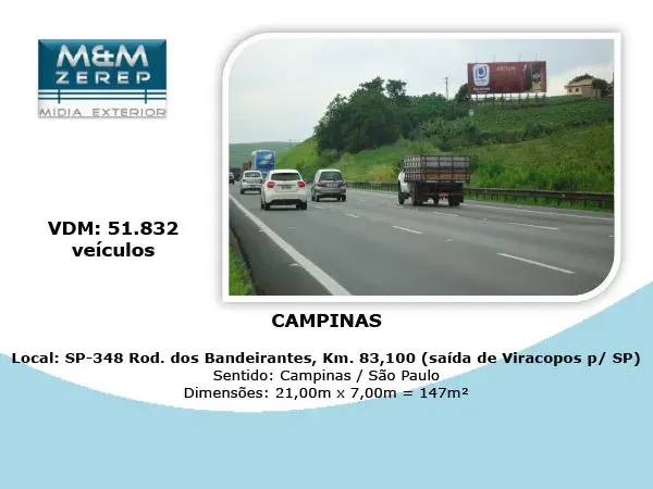 Painel Rodoviário e Front Light Rodovia dos Bandeirantes SP-348 - 5